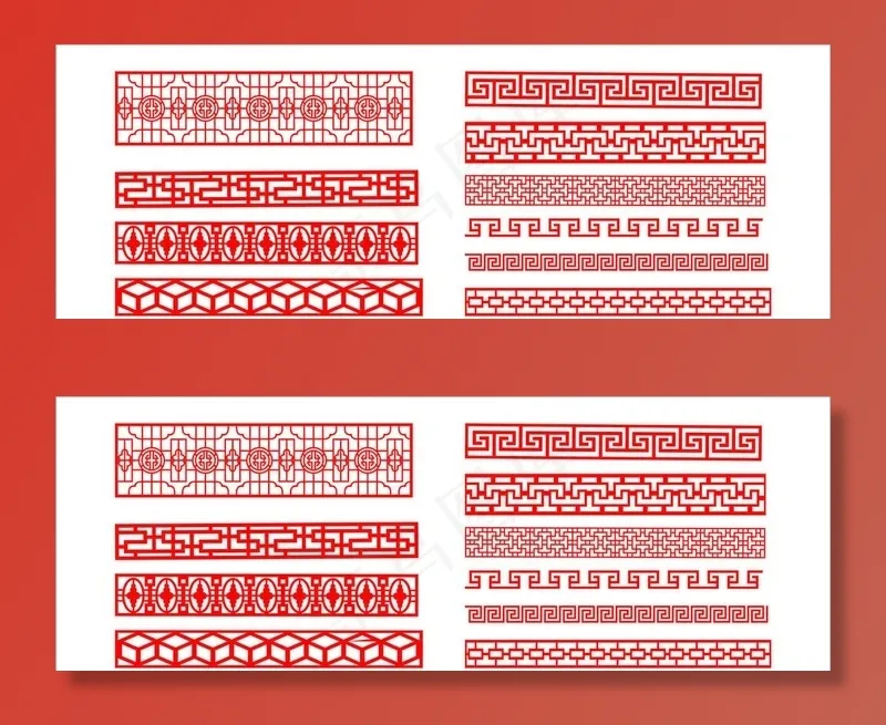 中国风花边图片cdr矢量模版下载