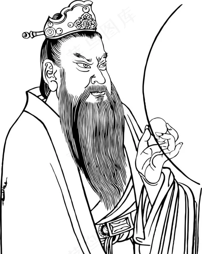 玉皇大帝图片cdr矢量模版下载