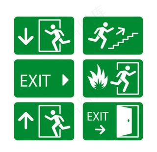 安全出口标示牌图片