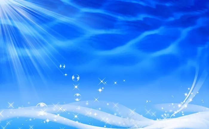 蓝色海底图片(4000X2600(DPI:300))psd模版下载