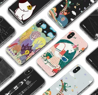 手机壳贴图样机图片