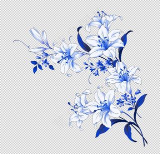 青花瓷花纹图案图片