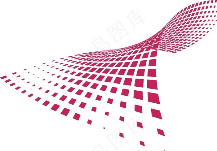 曲线方块图片cdr矢量模版下载