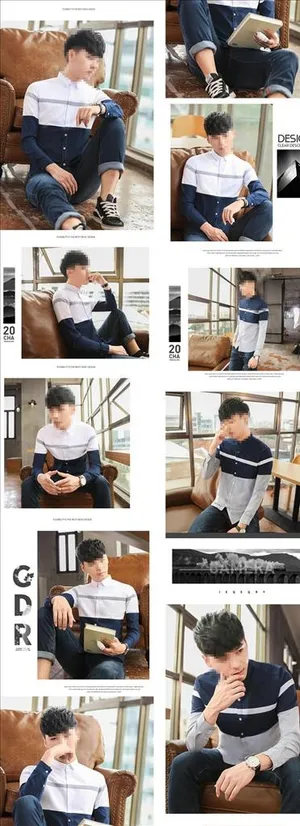 男装裤子详情页淘宝详情图片素材