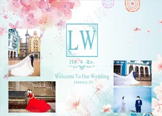 婚庆展板图片