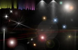 PS后期灯光光晕图片