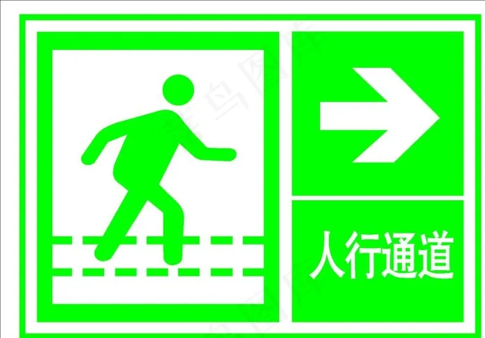 人行通道图片cdr矢量模版下载