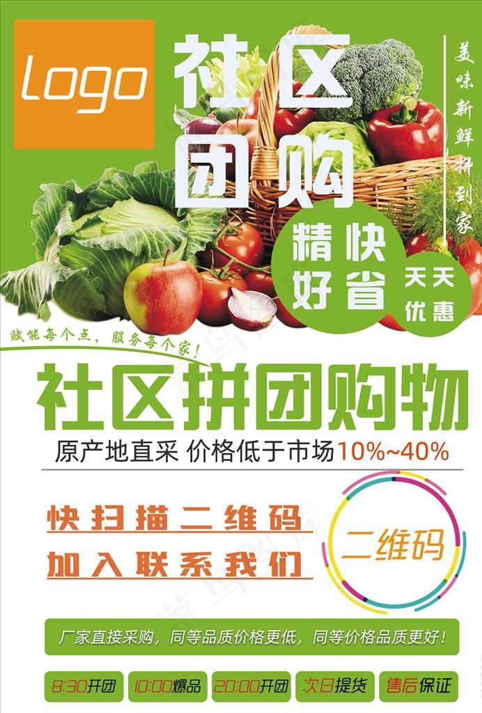 社区团购招募宣传单图片