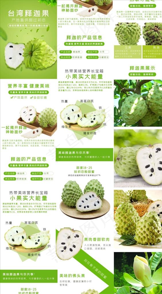 释迦果图片(790X12460(DPI:72))psd模版下载