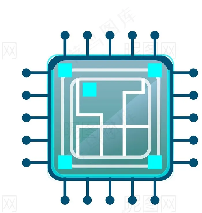 芯片图片eps,ai矢量模版下载