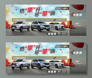 雪佛兰预售券图片