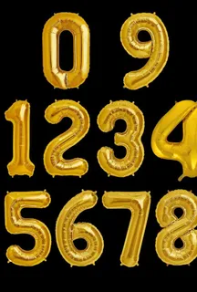 金色生日数字图片