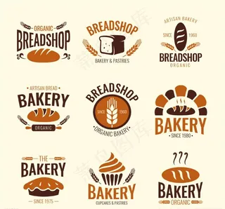 面包店标签图片