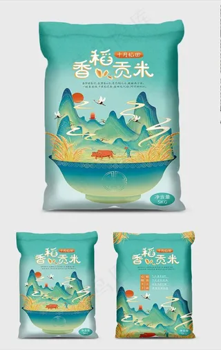 大米包装图片