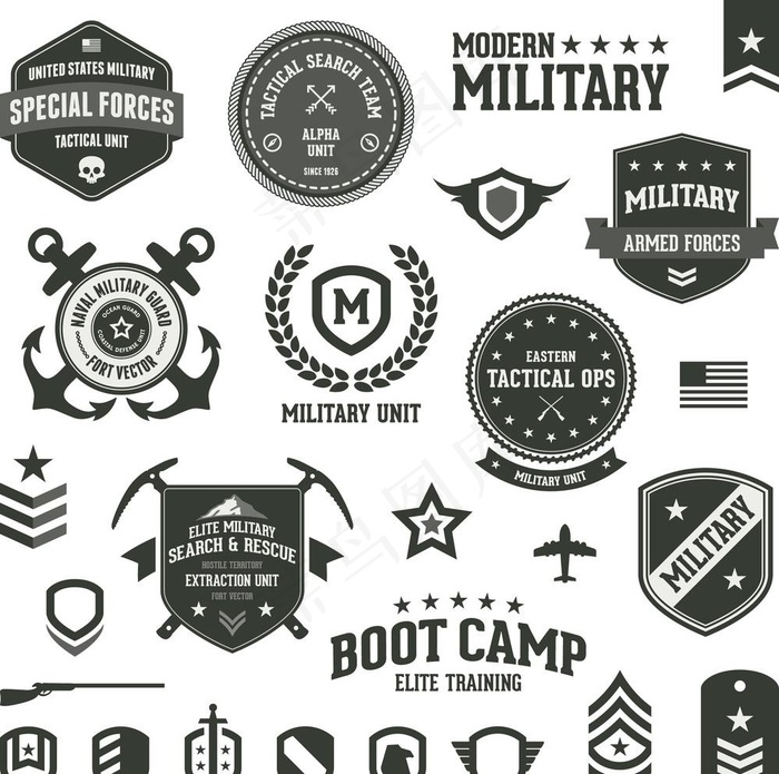 军事元素图片