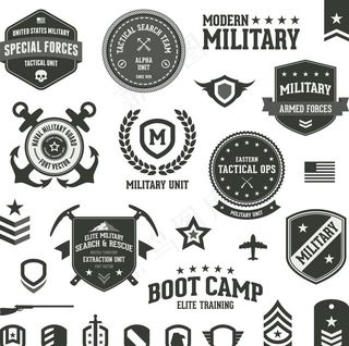 军事元素图片
