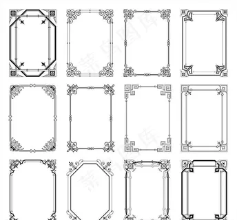 欧式花边边框图片