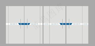 腰条玻璃门效果图图片