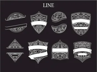 黑白盾形纹章图片