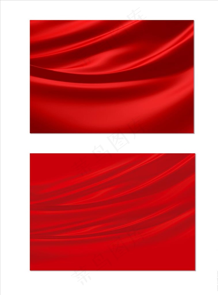 红色丝绸图片