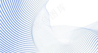 时尚蓝色波浪线抽象背景设计图片