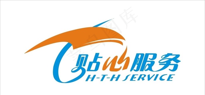 贴心服务标识图片cdr矢量模版下载