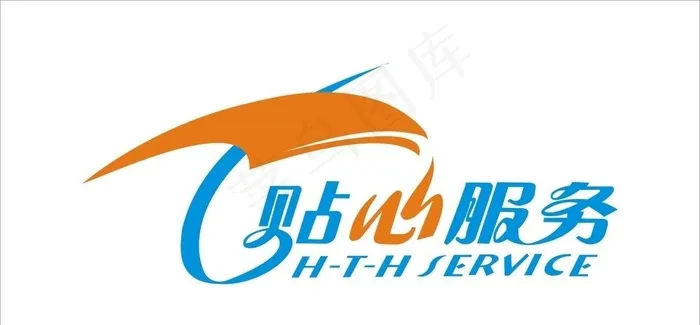 贴心服务标识图片cdr矢量模版下载