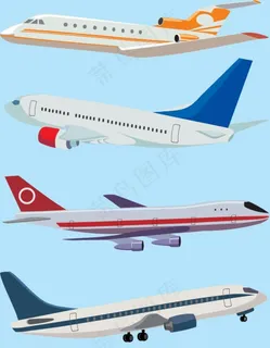 飞机矢量素材图片