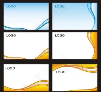 科技质感名片图片