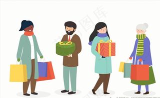 礼物的人物图片