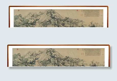 黄公望富春山居图局部图片