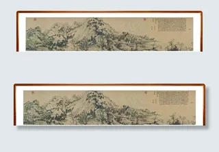 黄公望富春山居图局部图片