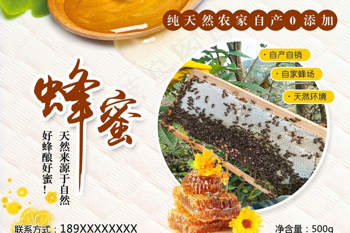 蜂蜜贴纸图片