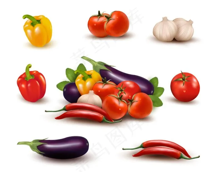 新鲜蔬菜设计矢量图图片eps,ai矢量模版下载