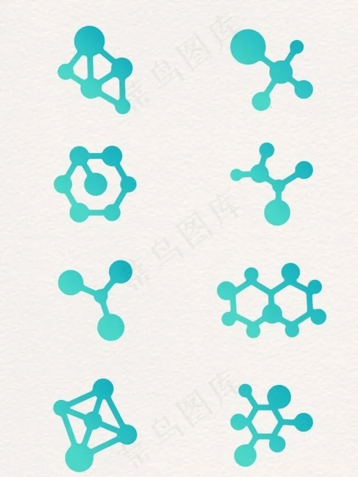 DNA图标图片ai矢量模版下载