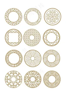 中国传统花纹圆圈花纹图片