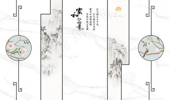 大理石背景墙图片