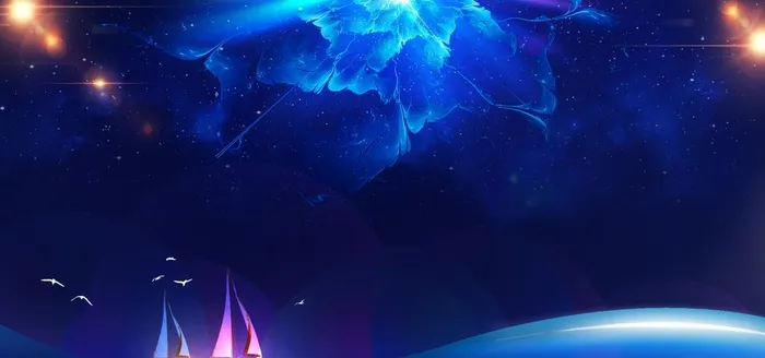 深蓝花背景图片(4200X2100(DPI:150))psd模版下载