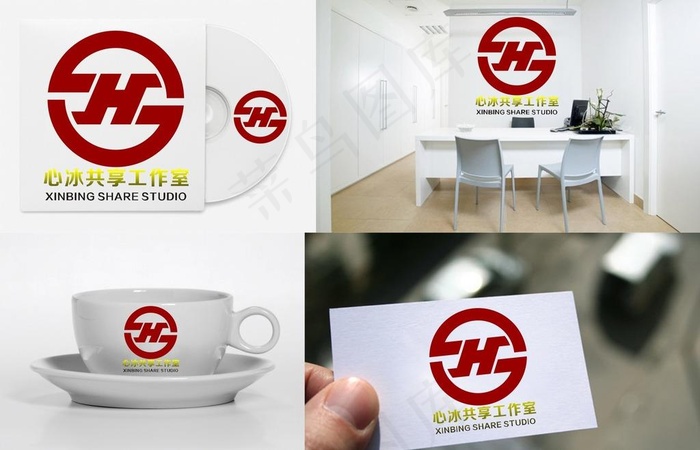 H字母LOGO图片cdr矢量模版下载