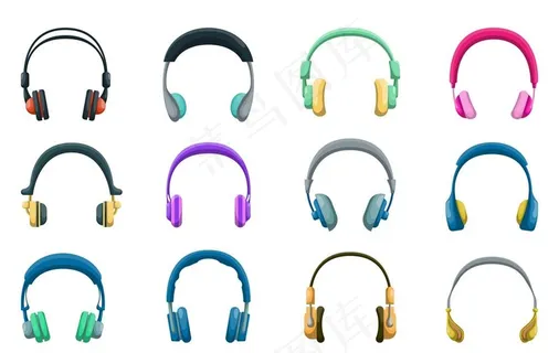 卡通耳机图片