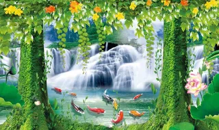 装饰画背景墙图片