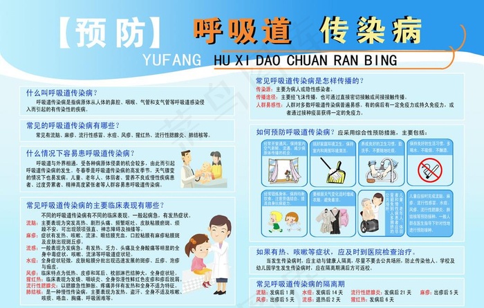 预防呼吸道传染病图片