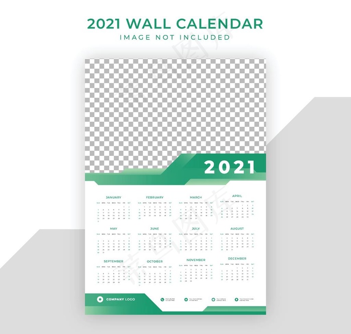 2021年日历图片eps,ai矢量模版下载