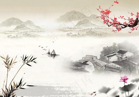 中国水墨画图片