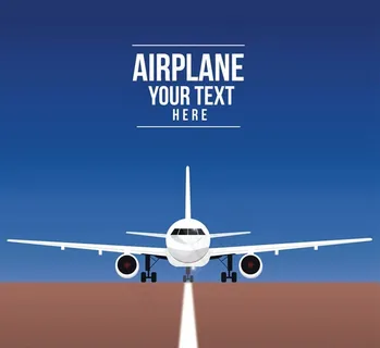 跑道上的飞机图片