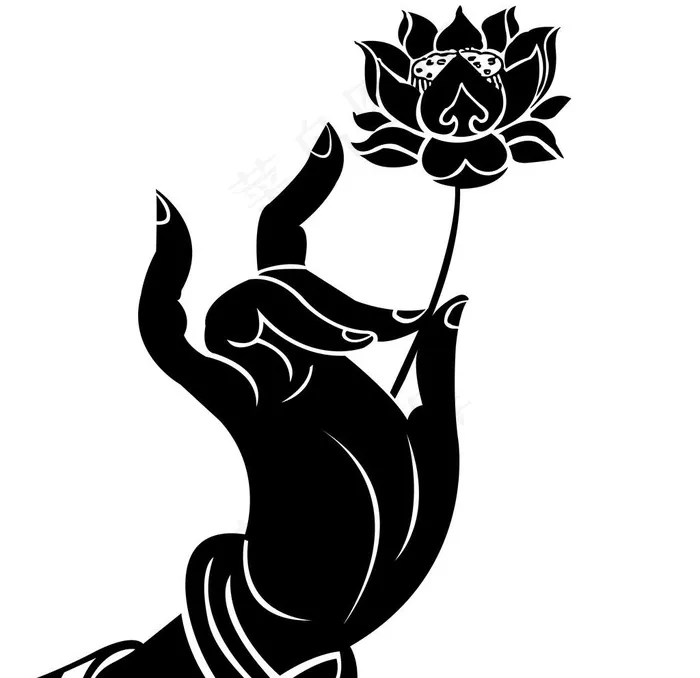 佛手莲花图片(5906X5906(DPI:150))psd模版下载
