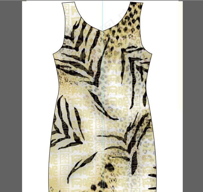 豹纹虎纹几何线条涂鸦图片