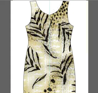 豹纹虎纹几何线条涂鸦图片