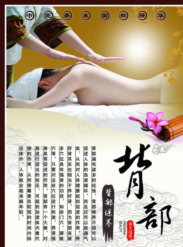 中医养生 背部保养图片(7087X9449(DPI:300))psd模版下载