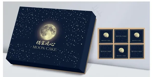 星空月饼盒图片